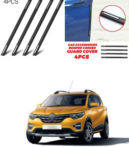 PRTEK 4pcs Car Accessories Bumper Corner Guard Cover Anti Scratch Protector Sticker Universal Car Front Rear Corner Bumper Guard Protector Compatible
