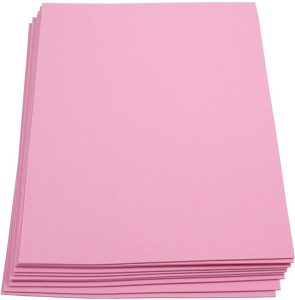 Eclet A4 Baby Pink (20 Sheets 180-240 GSM ) Baby Pink A4 180  gsm Coloured Paper - Coloured Paper