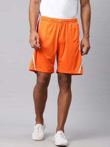 HRX by Hrithik Roshan Solid Men Orange Sports Shorts Buy HRX by