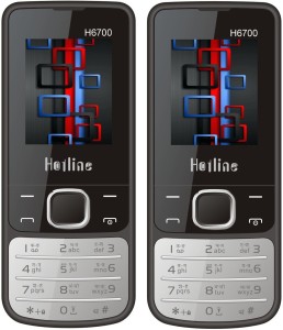 HOTLINE H6700 Combo of Two mobiles(Black : Black)