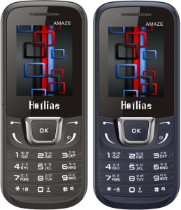 HOTLINE H1282 Combo of Two mobiles(Black :Dark Blue)