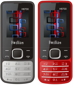 HOTLINE H6700 Combo of Two mobiles(Black : Red)