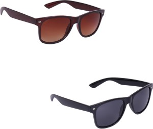 Buy coastal shades Wayfarer Sunglasses Black, Brown For Men & Women Online  @ Best Prices in India 