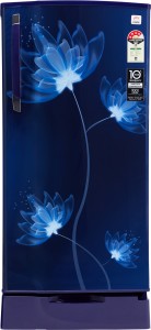 Godrej 200 L Direct Cool Single Door 4 Star Refrigerator with Base Drawer(Glass Blue, RD EDGE 215D 43 TDI GL BL)