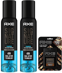 AXE 2 Champion Fresh Aqua Fragrance Body Deodorant 122ml 1 Dark