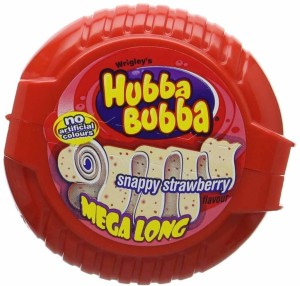 Hubba Bubba Strawberry Bubble Gum Tape • Gumballs, Bubble Gum