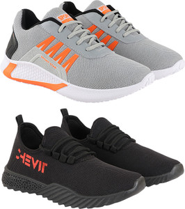 Chevit Men s Combo Pack of 02 Shoes for Men Casual Sneakers Outdoor Shoes for Men Sports Shoe for Running Gym Cycling Trekking Sneakers For Men Walking Shoes For Men Buy