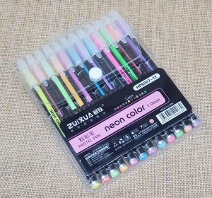 Gel Pens Set Color Gel PensGlitter Metallic Neon Pens Set Good Gift For  Coloring Kids
