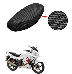 Zirxa BLSM MESH CVR A57 Single Bike Seat Cover For Hero Karizma