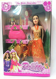 KCCOLLECTION Pretty Doll Toy Beautiful Girl Doll Set for Girls