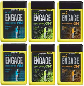 Engage POCKET PERFUME ON FOREST FLIP PACK OF 6 18ML 6 108ML