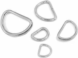 DIY Crafts Silver Heavy Duty Metal D Ring Non Welded D-Rings