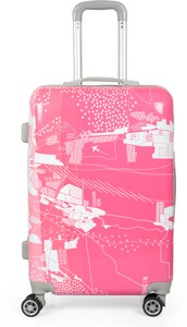 Pink travel luggage online