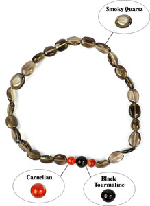 Carnelian and black tourmaline cheap