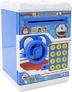 kdsn Doraemon Piggy Bank Mini ATM with Password Box Perfect