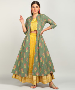 BIBA Women Ethnic Top Skirt Ethnic Jacket Set Buy BIBA Women Ethnic Top Skirt Ethnic Jacket Set Online at Best Prices in India Flipkart