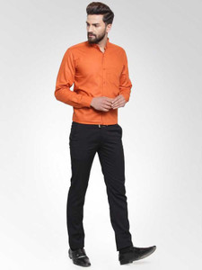 Black shirt orange online pants