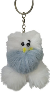 Fluffy dog keychain shop