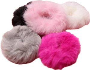 Gulshan Elastic Fluffy Scrunchie for Women s and Girl s Hair Band