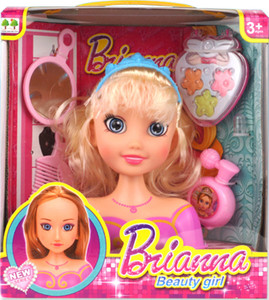 Giant barbie head styling hotsell doll makeup cosmetic set