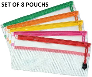 High Quality Multi-Pocket Combo Set of Big & Small Pencil Pouch for Girls &  Boys