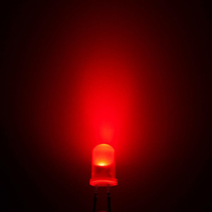 samest 100 pcs 5mm Blinking Red LED Diode Lights 1.5Hz Flashing Diffused Lens Round DC 2V 20mA Bright Lighting Bulb Lamps Electronics Components Indicator Light Emitting Diodes Light Electronic Hobby ...