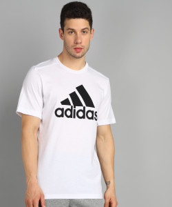 ADIDAS Printed Men Round Neck White T Shirt Buy ADIDAS Printed