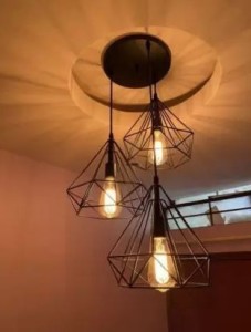 DENICRAAS Hanging Pendant Ceiling Cluster Chandelier Light For Home Decoration Indoor balcony dining room, bedroom, living room, bar, restaurants, study room, aisle,,coffee shop With LED Filament Bulb Pendants Ceiling Lamp