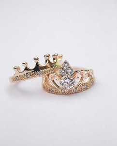 Crown rings for couples hotsell