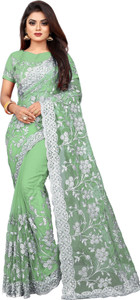 Designer net saree on flipkart store
