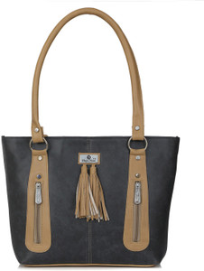 Buy HIGH RISE Women Grey Beige Shoulder Bag GREY BEIGE Online Best Price in India Flipkart