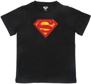 Flipkart Superman Boys Graphic Print Pure Cotton Regular T Shirt Round Neck