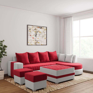 L shape discount sofa flipkart