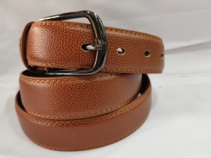 Horny Man Men Formal Brown Artificial Leather, Genuine Leather Belt Brown -  Price in India