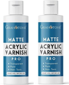 Granotone Acrylic Painting Varnish, High Gloss & Matte Finish