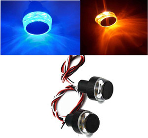 ALPHA BEAST 2pcs Bike Handlebar led light blue orange turn
