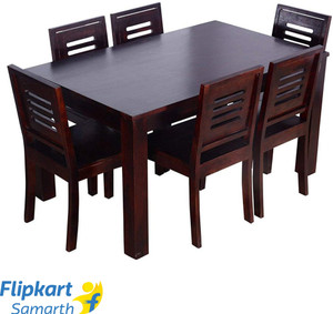 Divine Arts Sheesham Wood Solid Wood 6 Seater Dining Set Price in