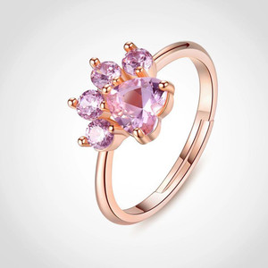 Cat paw ring cheap rose gold