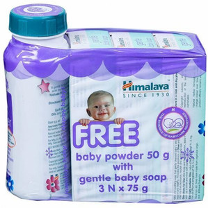 HIMALAYA Gentle Baby Shop Pack of 3 free 50 Gm Baby Powder