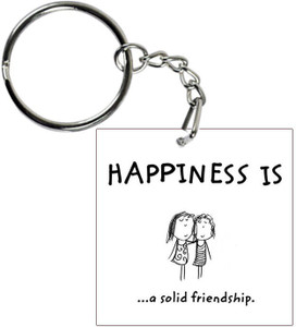 COLOR YARD best happy friendship day keychain with a solid