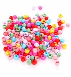 Point Out Stylish Small Round Size hair beads for Kids & Girls Women Hair  pack of 50 pcs in multicolour Hair Band Price in India - Buy Point Out  Stylish Small Round