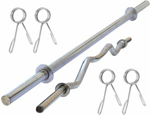 BULLAR Weight Lifting Rod 3Ft Curl 5Ft Straight Rod with Spring Locks Gym Rod 19MM Weight Lifting Bar Buy BULLAR Weight Lifting Rod 3Ft Curl 5Ft Straight Rod with Spring Locks Gym Rod