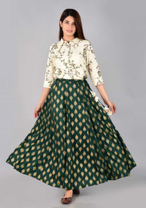 Long skirt ke liye top hot sale