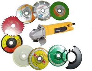 Sauran Angle Grinder with Cut off Marble Blade DC Wood Flap
