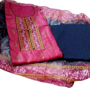 Zipker dress material top