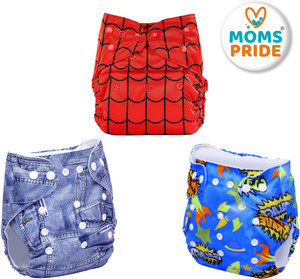 MOM S PRIDE Printed Reusable Washable Baby Cloth Diaper With Built In Insert Multiprint For 0 24 Months Baby Buy Baby Care Products in India Flipkart