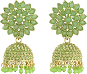 Green colour jimikki new arrivals