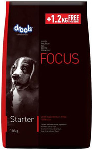 Drools Focus Starter Super Premium All Breed Formula 15 kg Dry New