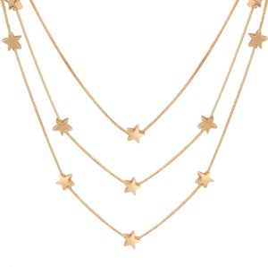 Fashion Frill Golden Stunning Layered Necklace Stylish Star Design Multi Layered  Chain Necklace Gold-plated Plated Alloy Chain Price in India - Buy Fashion  Frill Golden Stunning Layered Necklace Stylish Star Design Multi