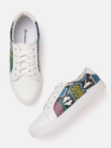 Dressberry women white sneakers hotsell